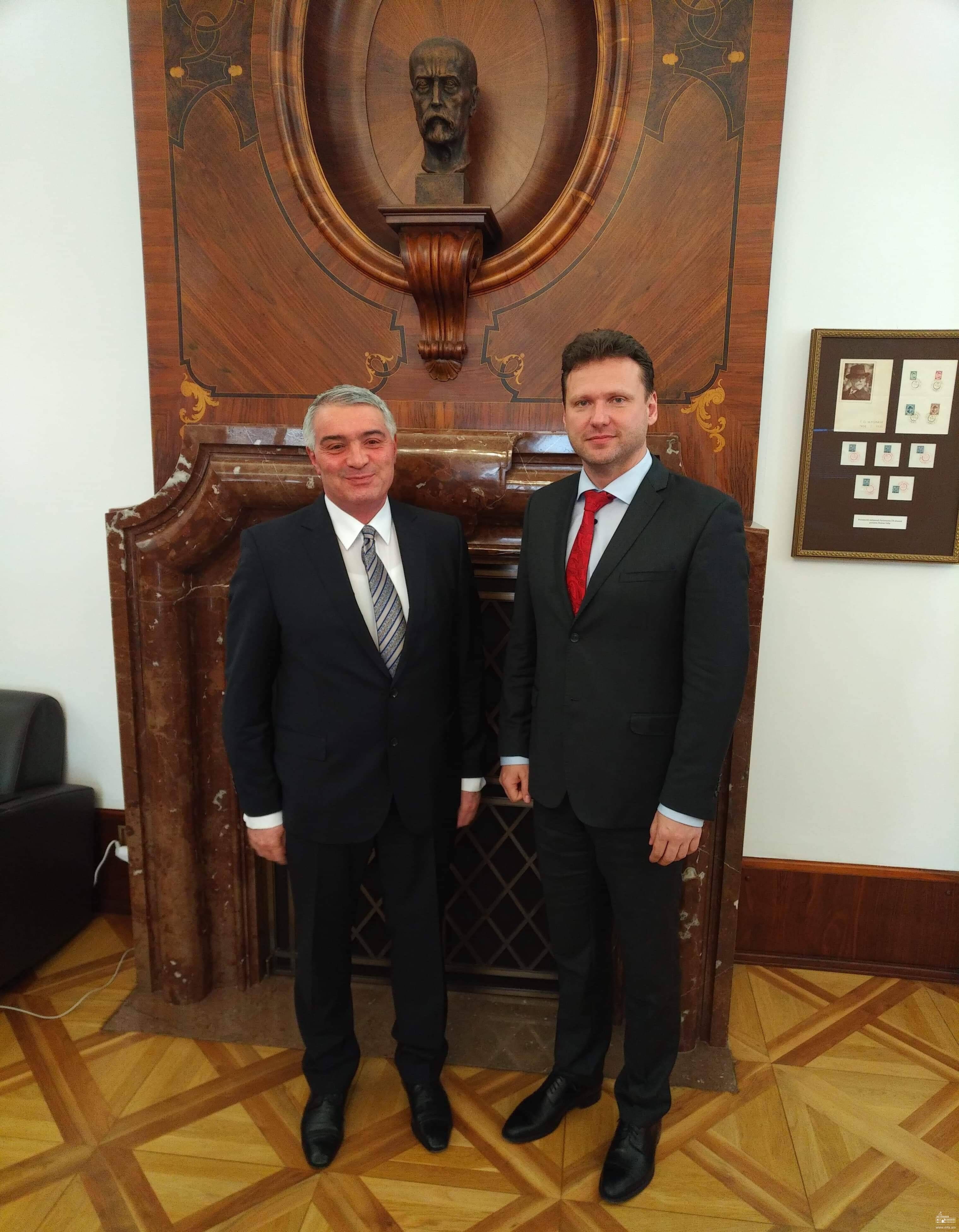 Հանդիպում Չեխիայի խորհրդարանի Պատգամավորների պալատի նախագահ Ռադեկ Վոնդրաչեկի հետ