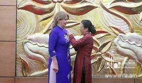 Դեսպան Ռաիսա Վարդանյանը պարգևատրվել է &laquo;Խաղաղության և ժողովուրդների միջև բարեկամության&raquo; հուշամեդալով