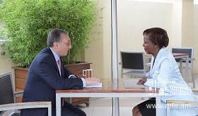 Zohrab Mnatsakanyan met with Louise Mushikiwabo