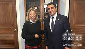 Դեսպան Ներսեսյանի հանդիպումը կոնգրեսական Դինա Թայթուսի հետ