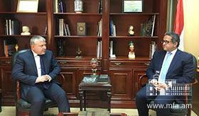 ՀՀ դեսպանի հանդիպումը Եգիպտոսի հնությունների նախարարի հետ