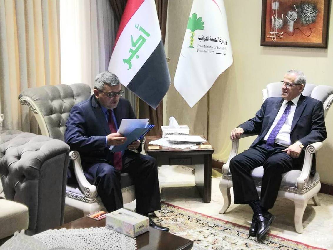 Դեսպան Փոլադյանի հանդիպումը Իրաքի առողջապահության նախարարի հետ