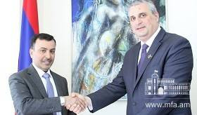 Deputy Foreign Minister of Armenia received the newly appointed Ambassador of Qatar to Armenia