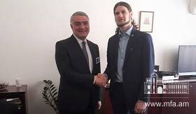 Դեսպան Աշոտ Հովակիմյանի հանդիպումը Չեխիայի խորհրդարանի Պատգամավորների պալատի փոխնախագահի հետ