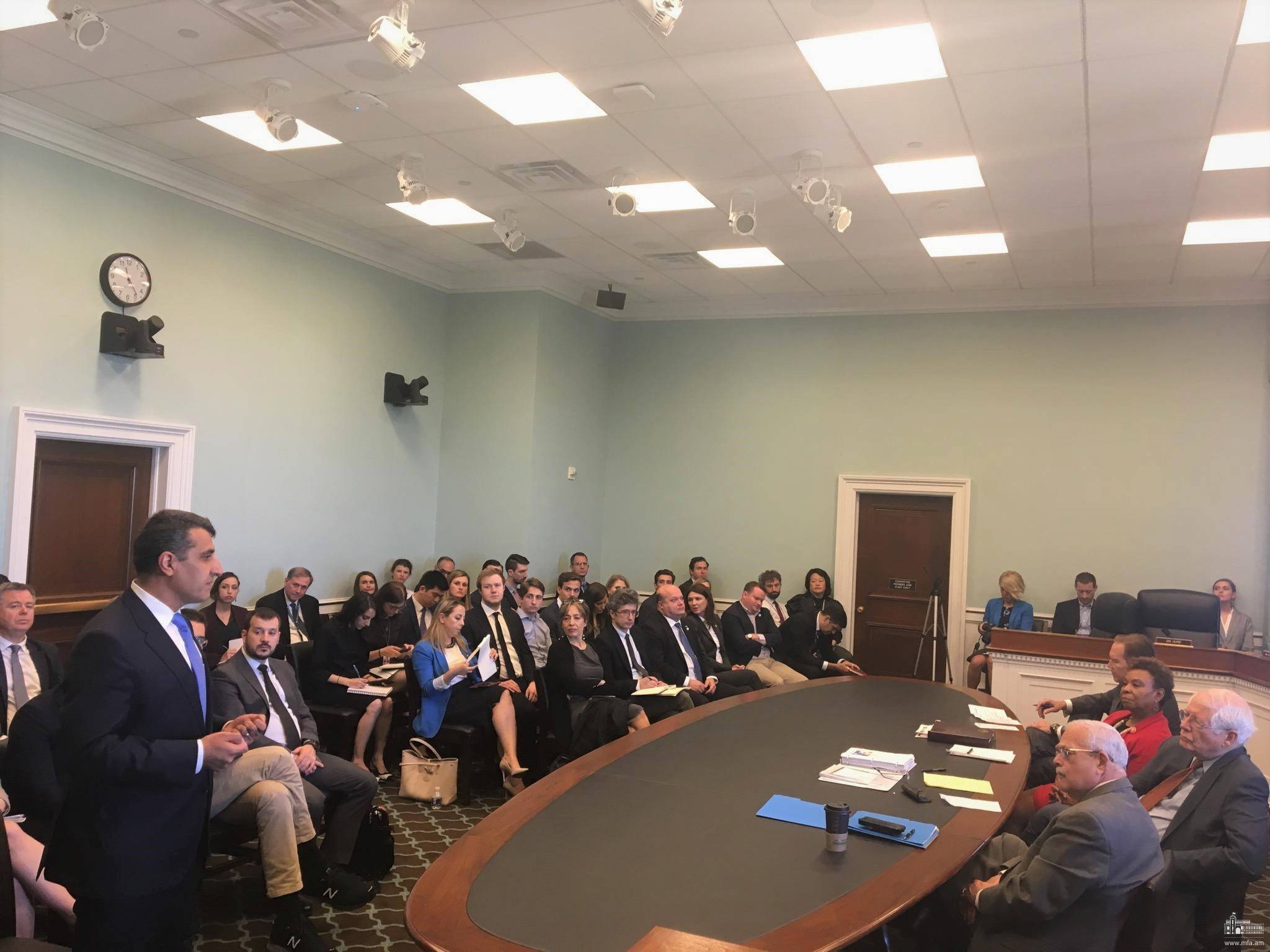 Ambassador Varuzhan Nersesyan’s remarks at the event, organized by bipartisan House Democracy Partnership Commission