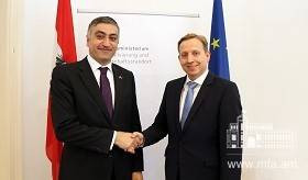 ՀՀ դեսպանի հանդիպումը Ավստրիայի թվայնացման և գործարար կապերի դաշնային նախարարության գլխավոր քարտուղարի հետ