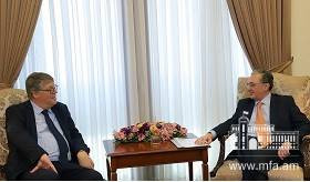 Foreign Minister of Armenia receives Rory Montgomery, the Secretary General for European Affairs of the Department of Foreign Affairs and Trade of Ireland