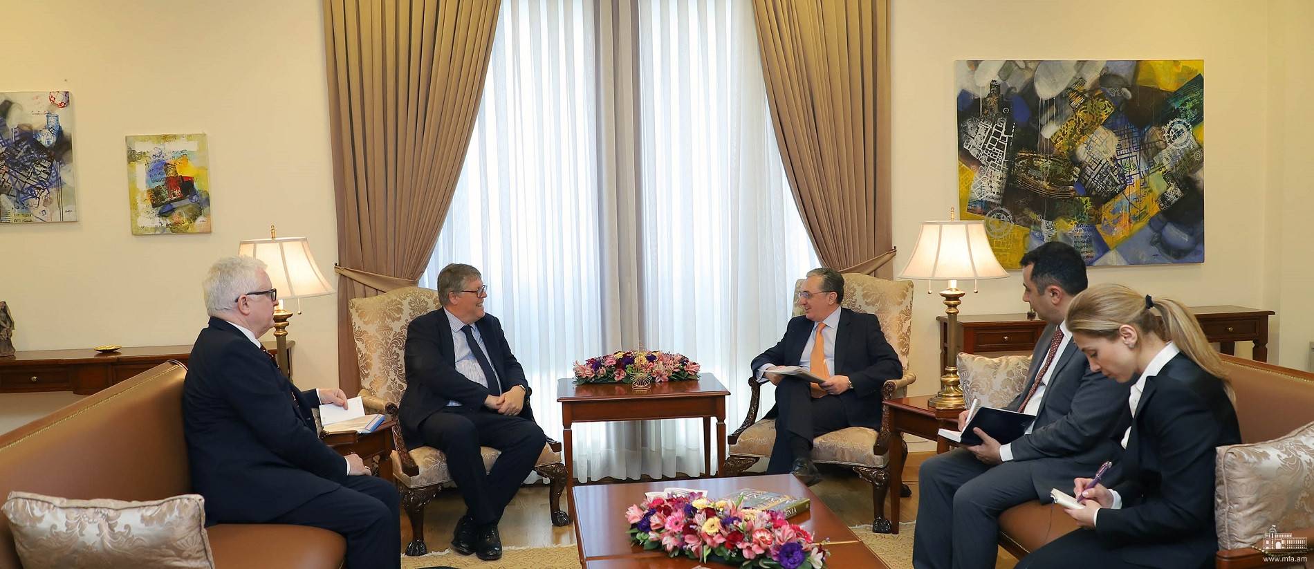 Foreign Minister of Armenia receives Rory Montgomery, the Secretary