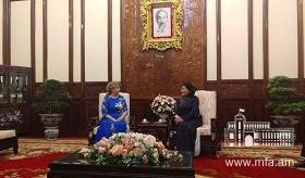 Դեսպան Վարդանյանի հրաժեշտի հանդիպումը ՎՍՀ փոխնախագահի հետ