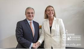 Rencontre entre Zohrab Mnatsakanyan et Federica Mogherini