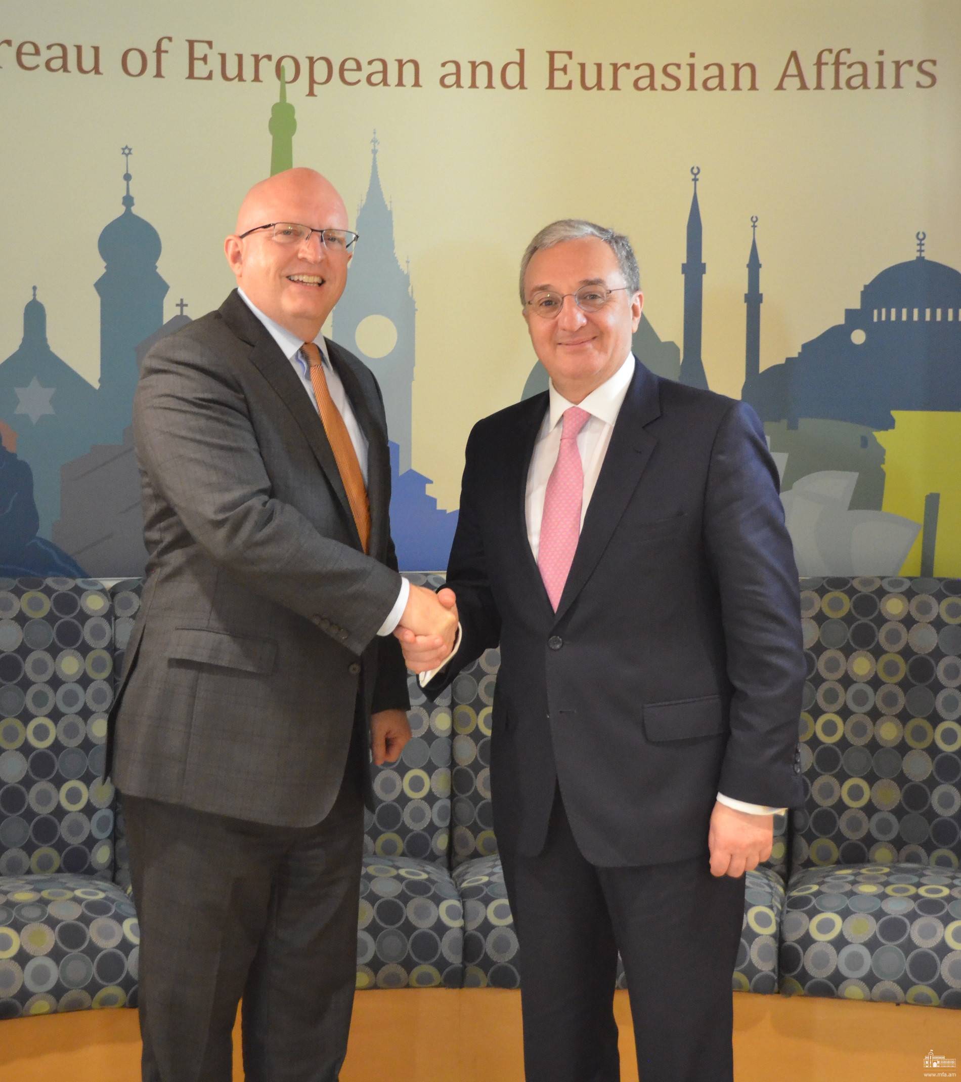 The meeting of Foreign Minister Zohrab Mnatsakanyan with Philip Reeker, the U.S. Acting Assistant Secretary for the European and Eurasian Affairs