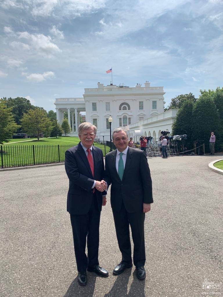 The meeting of Foreign Minister Zohrab Mnatsakanyan with John Bolton, the US National Security Advisor