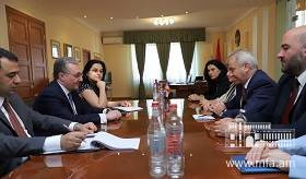The Meeting of Foreign Minister Zohrab Mnatsakanyan with Ashot Ghulyan, the President of the National Assembly of Artsakh
