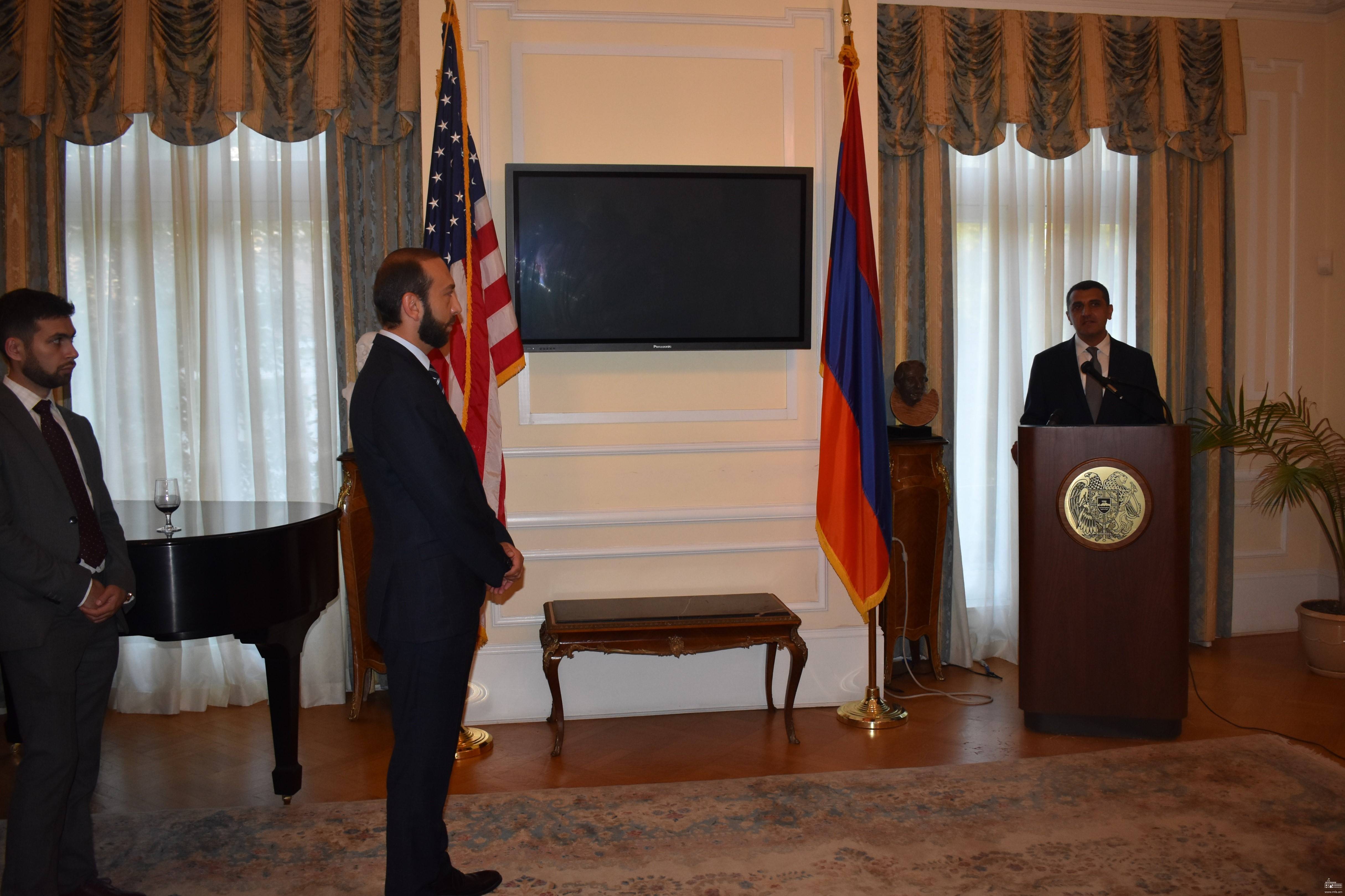 Reception at the Embassy of Armenia to the United States in honor of