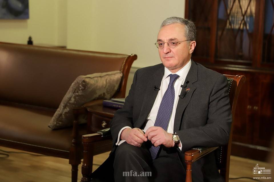 The interview of Armenia Foreign Minister Zohrab Mnatsakanyan to Jonathan Katz, German Marshall Fund Senior Fellow