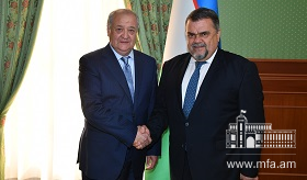 Ուզբեկստանում ՀՀ դեսպանն իր հավատարմագրերը հանձնեց Ուզբեկստանի արտաքին գործերի նախարարին