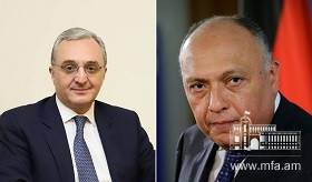 Entretien téléphonique entre le ministre des Affaires étrangères d’Arménie et son homologue égyptien