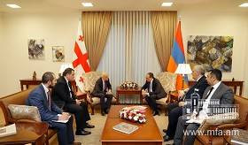Rencontre entre le ministre des Affaires étrangères d’Arménie et son homologue géorgien