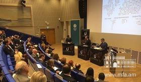 ԱԳ նախարար Զոհրաբ Մնացականյանի դասախոսությունը Շվեդիայի Միջազգային հարաբերությունների ինստիտուտում