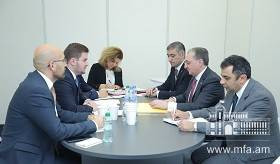 Meeting of Foreign Minister Zohrab Mnatsakanyan with acting Foreign Minister of Albania Gent Cakaj