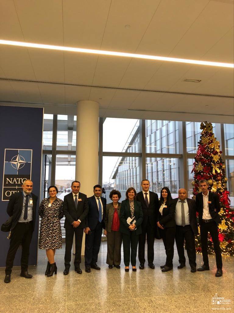 Strategic communications officials from Armenian government agencies visit NATO HQ