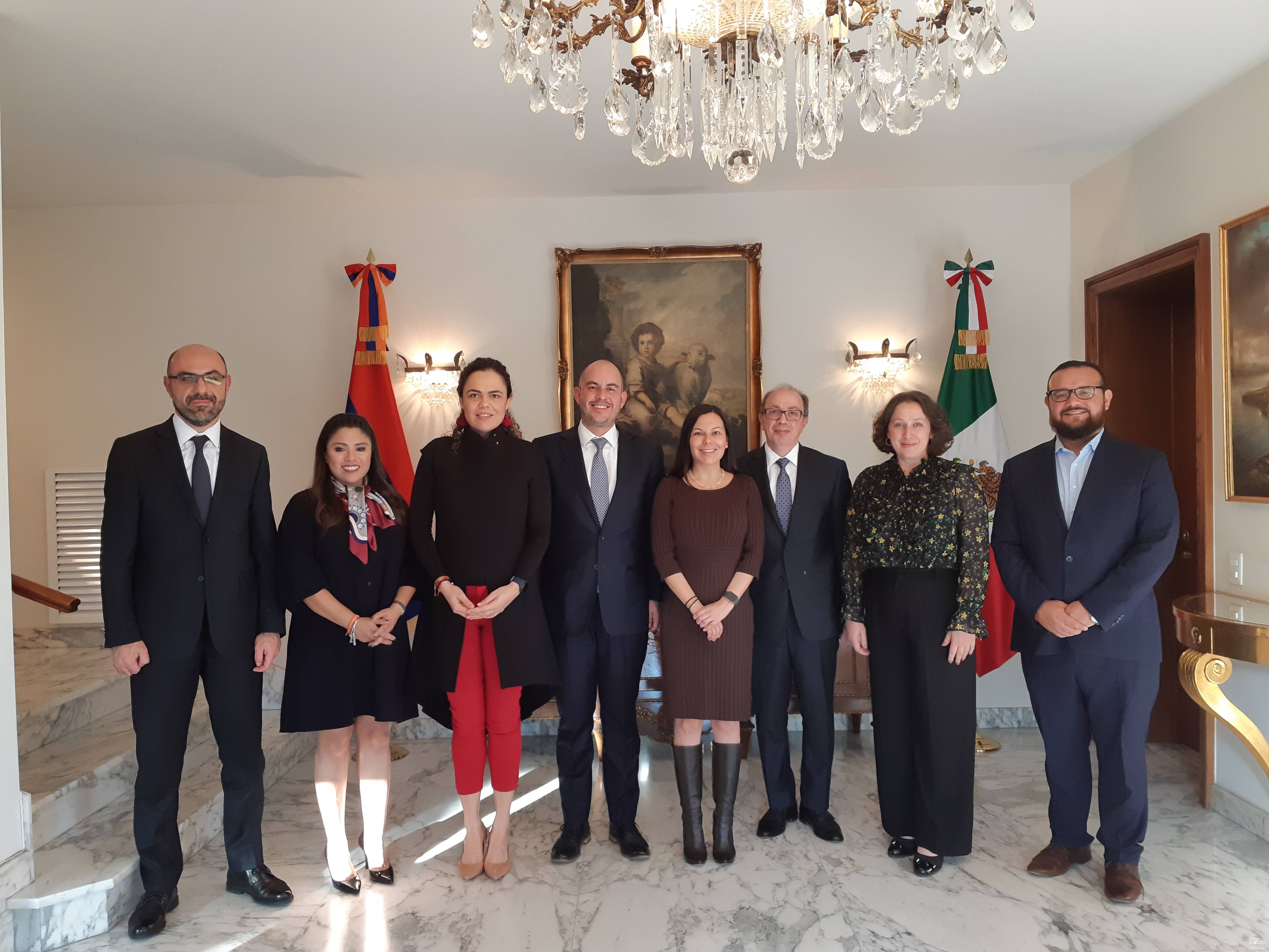 Մեքսիկական Միացյալ Նահանգների Պատգամավորների պալատի նախագահն այցելեց ՀՀ դեսպանություն