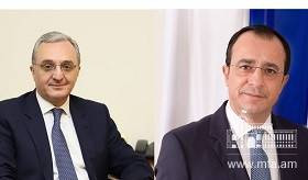 Entretien téléphonique du ministre des Affaires étrangères d’Arménie avec son homologue chypriote