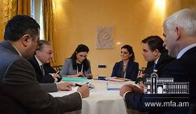 ԱԳ նախարար Զոհրաբ Մնացականյանի հանդիպումը Եվրոպական կենսակերպի խթանման հարցերով հանձնակատար Մարգարիտիս Սկինասի հետ
