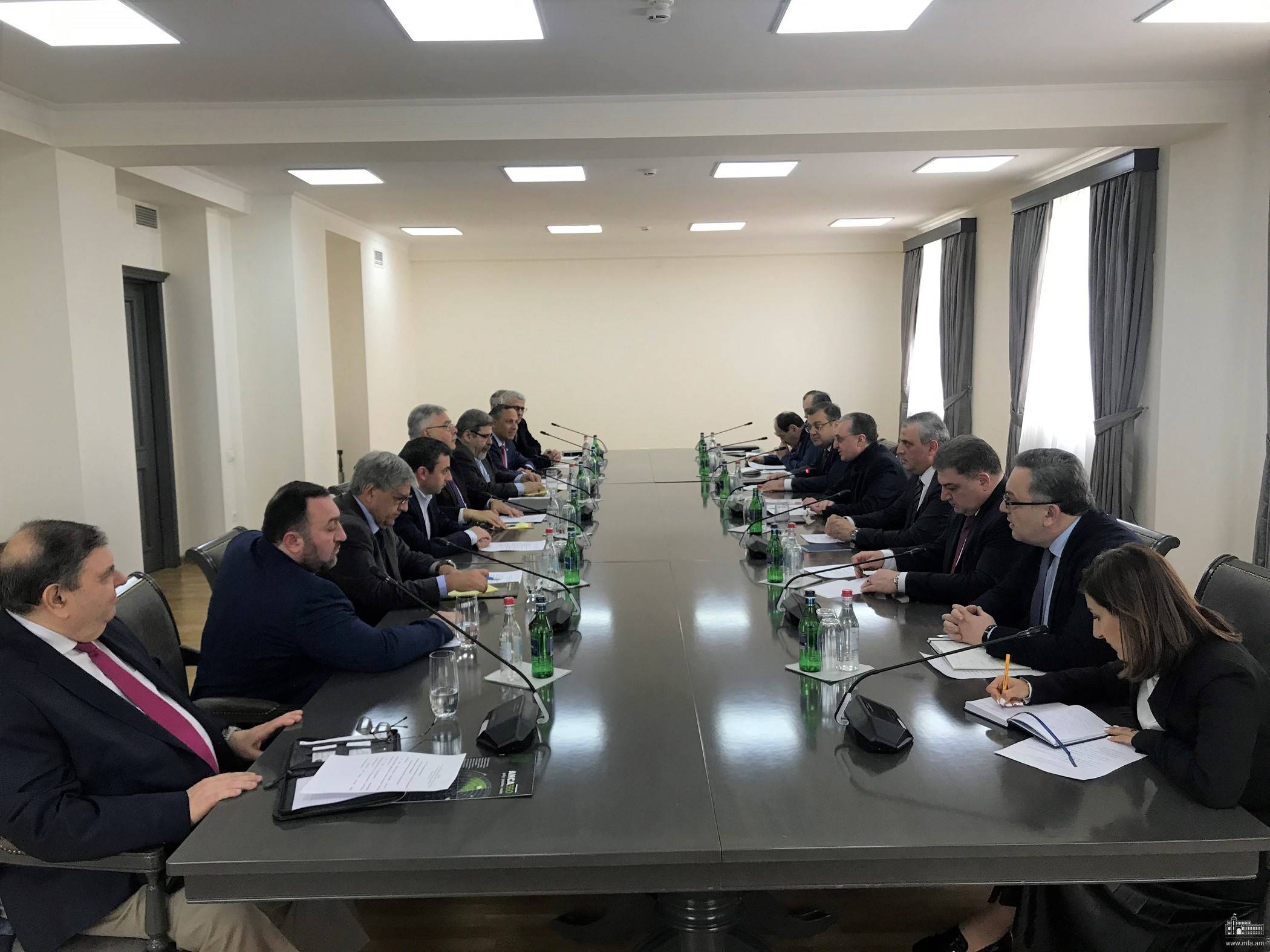 The meeting of Foreign Minister Zohrab Mnatsakanyan with the representatives of the Armenian National Committee of America