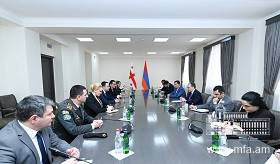 Rencontre entre le ministre des Affaires étrangères de l’Arménie et le ministre de la Défense de la Géorgie