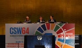 Armenia is chairing the Sixty-fourth session of the Commission on the Status of Women