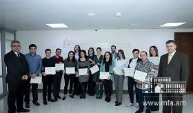 Լրագրողների համար արտաքին քաղաքականության վերաբերյալ վերապատրաստման դասընթացի վերաբերյալ
