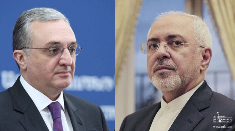 Zohrab Mnatsakanyan had a phone conversation with Mohammad Javad Zarif, the Foreign Minister of Iran