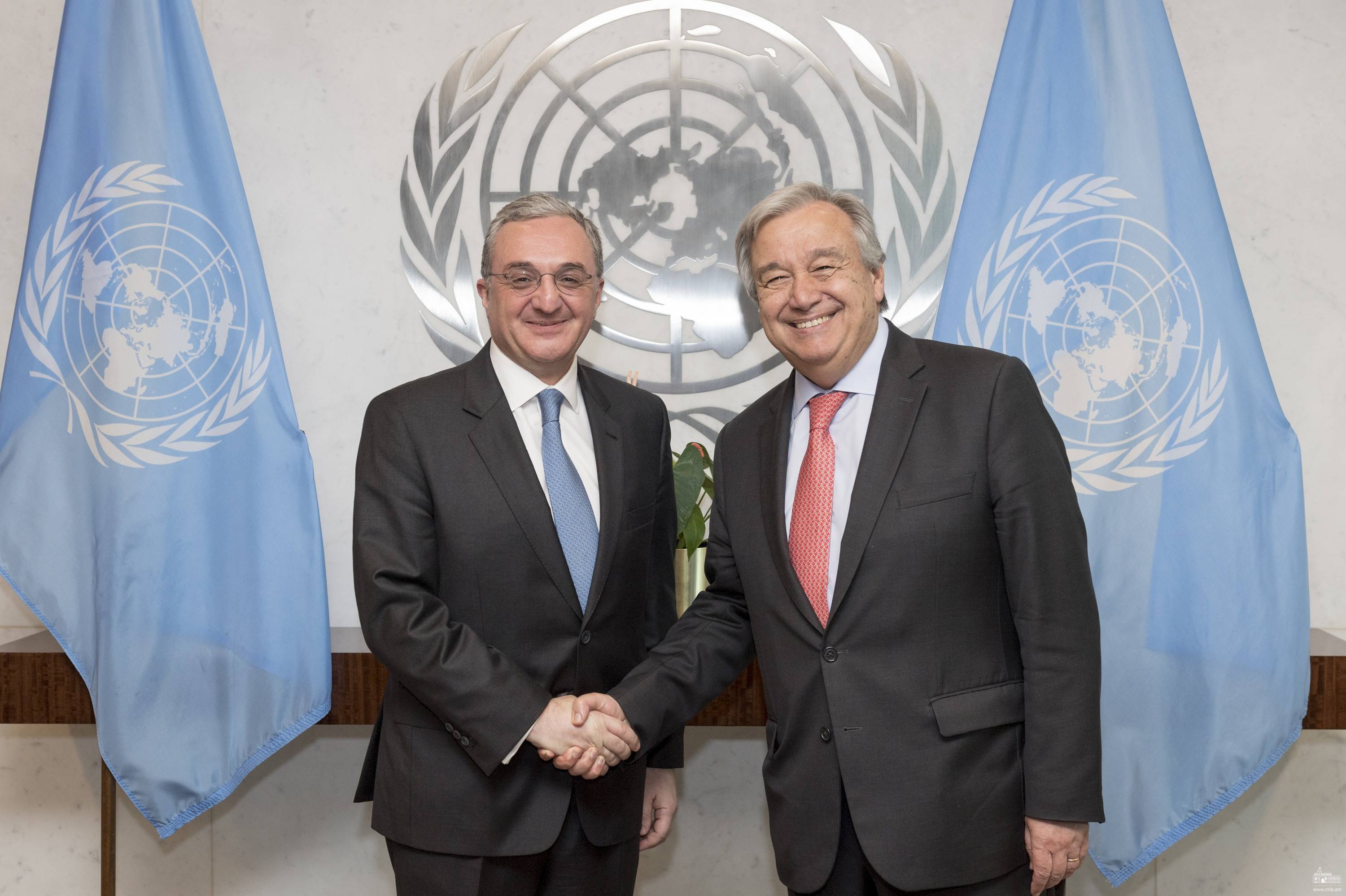 Lettre du ministre des Affaires étrangères d’Arménie au Secrétaire général de l'ONU