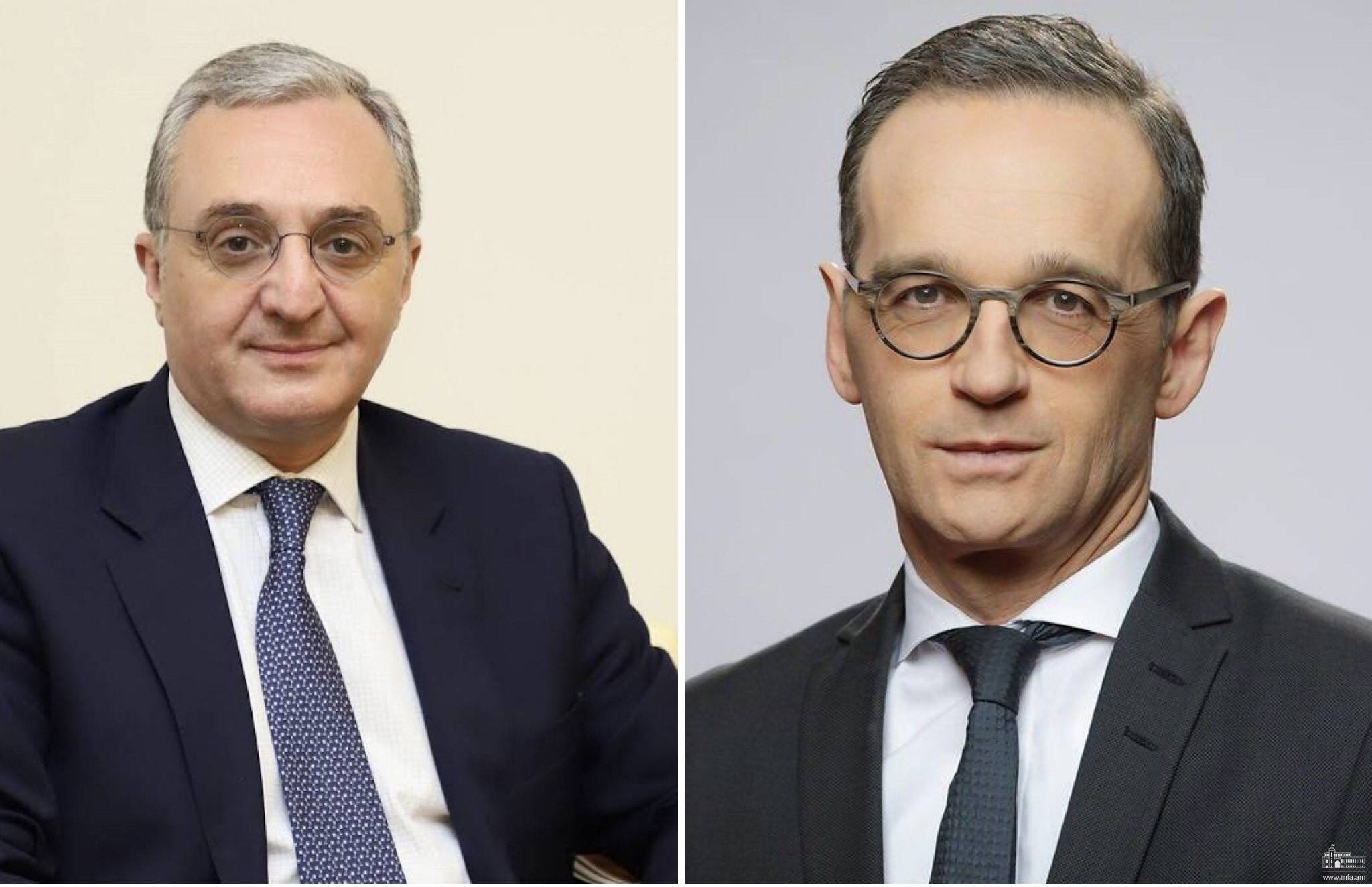 Phone conversation of the Foreign Minister Zohrab Mnatsakanyan with Heiko Maas, Federal Foreign Minister of Germany