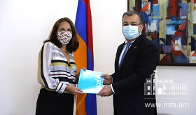 ՅՈՒՆԻՍԵՖ-ի նորանշանակ ներկայացուցիչն իր հավատարմագրերը հանձնեց ՀՀ ԱԳ նախարարի տեղակալին