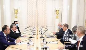 ՀՀ ԱԳ նախարար Զոհրաբ Մնացականյանի հանդիպումը ՌԴ ԱԳ նախարար Սերգեյ Լավրովի հետ