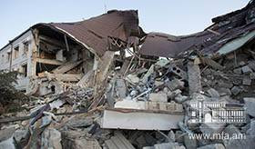 The destruction of civilian settlements and civilian objects in Stepanakert, the capital of Artsakh / Photo credits: Areg Balayan