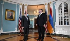 ՀՀ ԱԳ նախարար Զոհրաբ Մնացականյանի հանդիպումը ԱՄՆ Պետքարտուղար Մայք Պոմպեոյի հետ