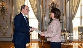 Դեսպան Տոլմաջյանն իր հավատարմագրերն է հանձնել Մոնակոյի իշխան Ալբեր Երկրորդին