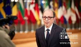Doorstep statement by Foreign Minister of Armenia Ara Aivazian at Armenia-EU partnership council