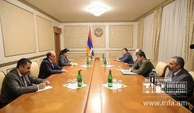 Foreign Minister of Armenia Ara Aivazian met with the President of Artsakh Arayik Harutyunyan