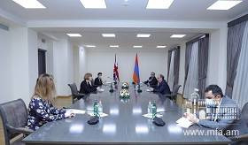 Meeting of Minister of Foreign Affairs Ara Aivazian with Wendy Morton, the UK Minister for European Neighbourhood and the Americas of Foreign, Commonwealth and Development Office