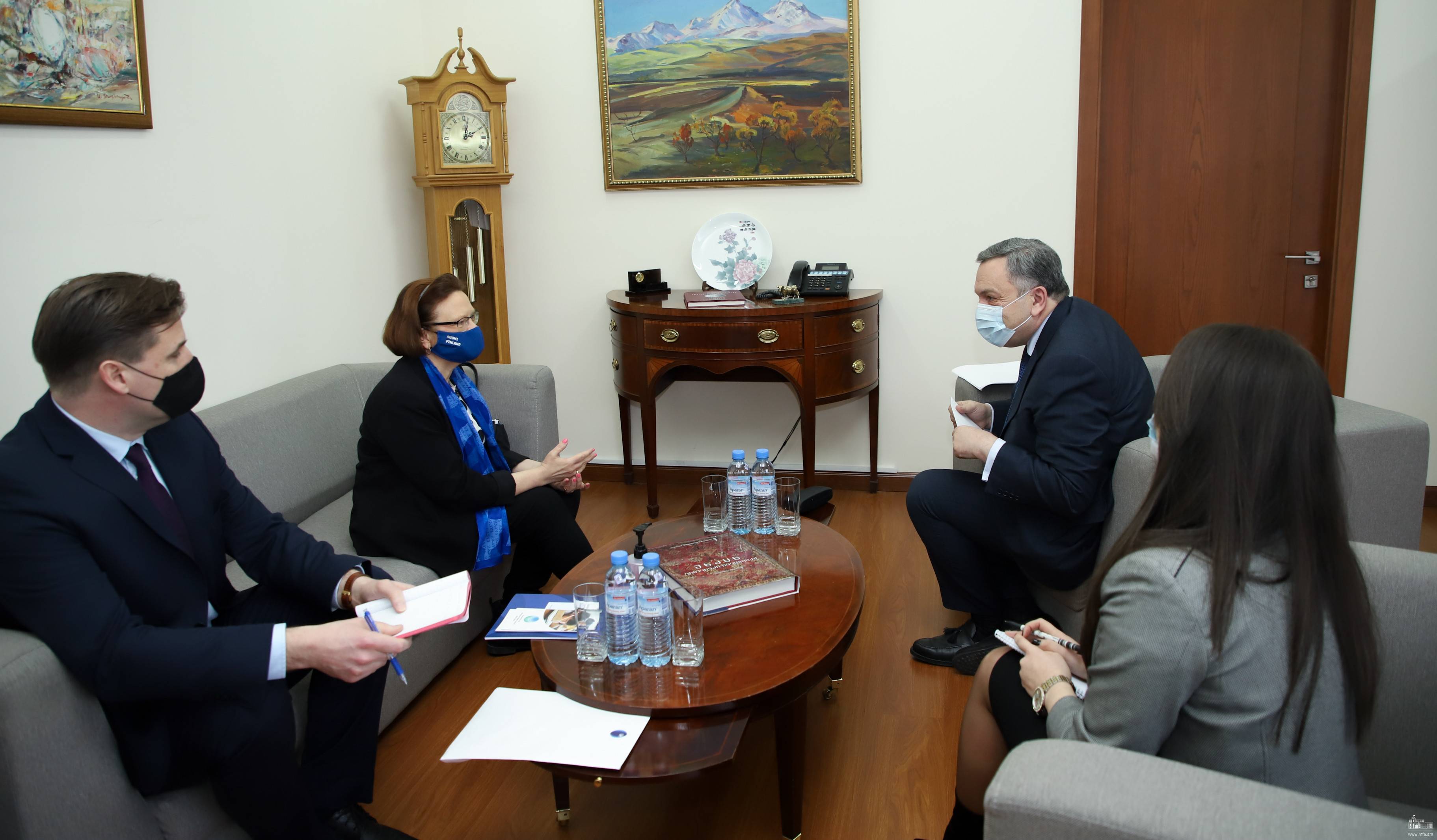 Deputy Foreign Minister of Armenia received the Ambassador of the Republic of Finland