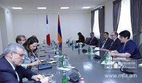 Rencontre du ministre des Affaires étrangères d’Arménie par intérim avec les députés de l'Assemblée nationale française