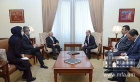 ԱԳ նախարարի պաշտոնակատար Արա Այվազյանի հանդիպումը Հայաստանում Իրանի դեսպան Աբբաս Բադախշան Զոհուրիի հետ