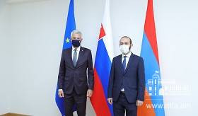 ԱԳ նախարար Արարատ Միրզոյանի հանդիպումը Սլովակիայի ԱԳ նախարար Իվան Կորչոկի հետ