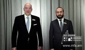 ՀՀ ԱԳ նախարար Միրզոյանի հանդիպումը Հունաստանի ԱԳ նախարար Դենդիասի հետ