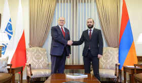 ՀՀ ԱԳ նախարար Արարատ Միրզոյանի հանդիպումը ԵԱՀԿ գործող նախագահ, Լեհաստանի ԱԳ նախարար Զբիգնև Ռաուի հետ