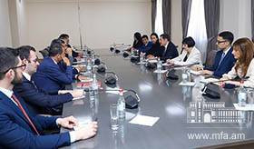 Deputy Foreign Minister of Armenia Paruyr Hovhannisyan received the parliamentary delegation from Italy